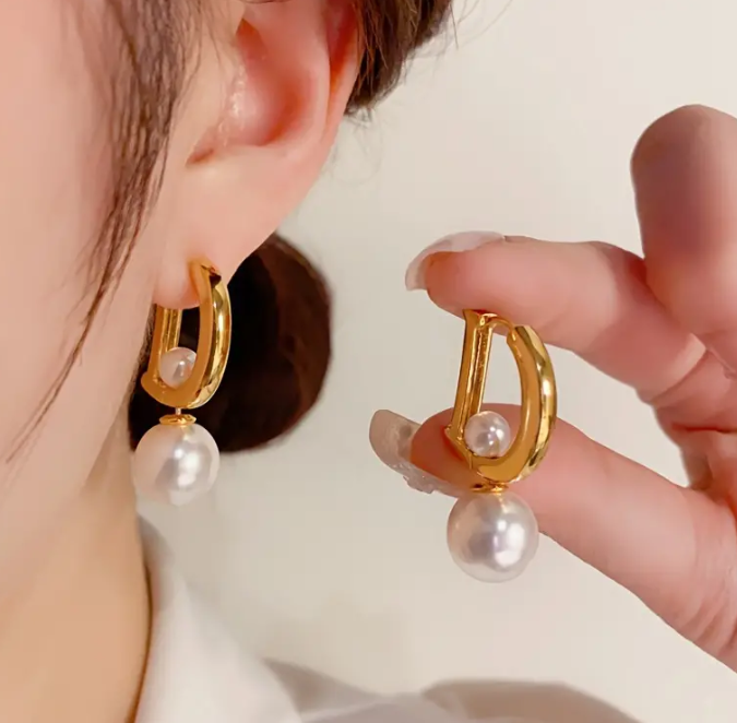 Letter D Earrings.