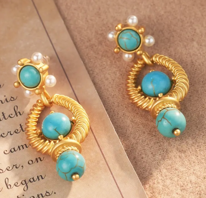 Turquoise Dangle Earrings