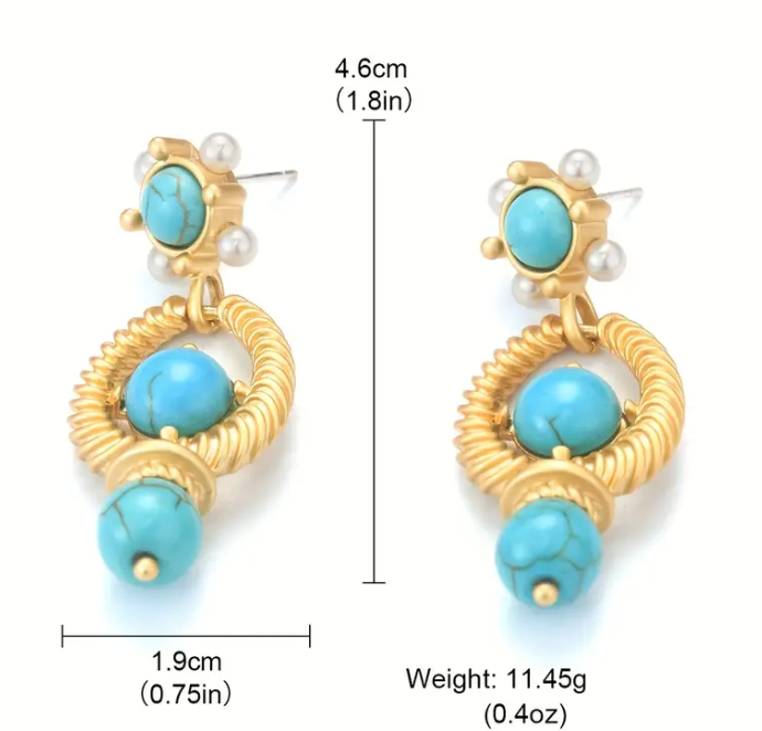 Turquoise Dangle Earrings